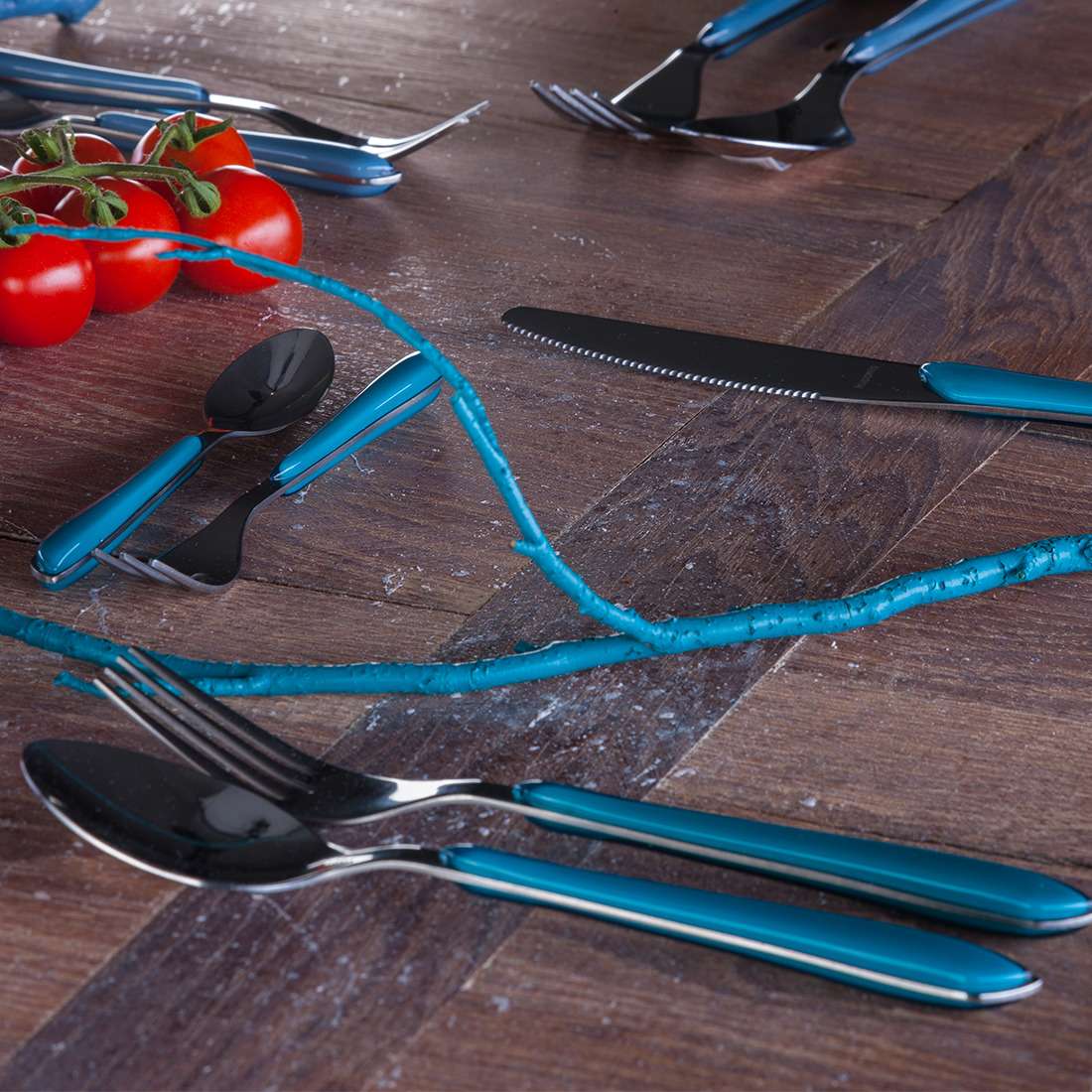 PRISMA Besteckset 24-teilig petrol - kuppels-home.de