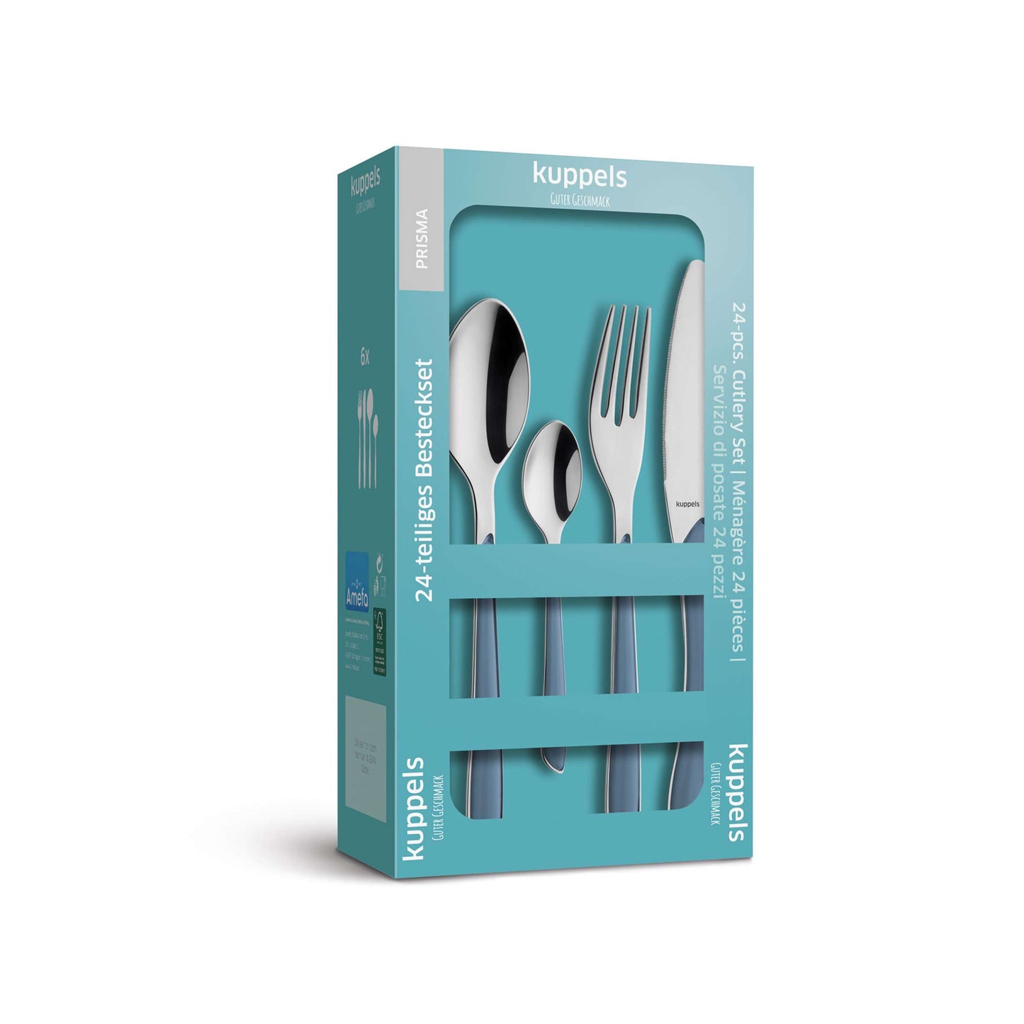 PRISMA cutlery set 24-piece denim blue