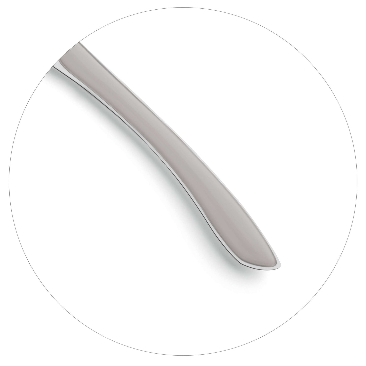 PRISMA dinner knife full handle light grey