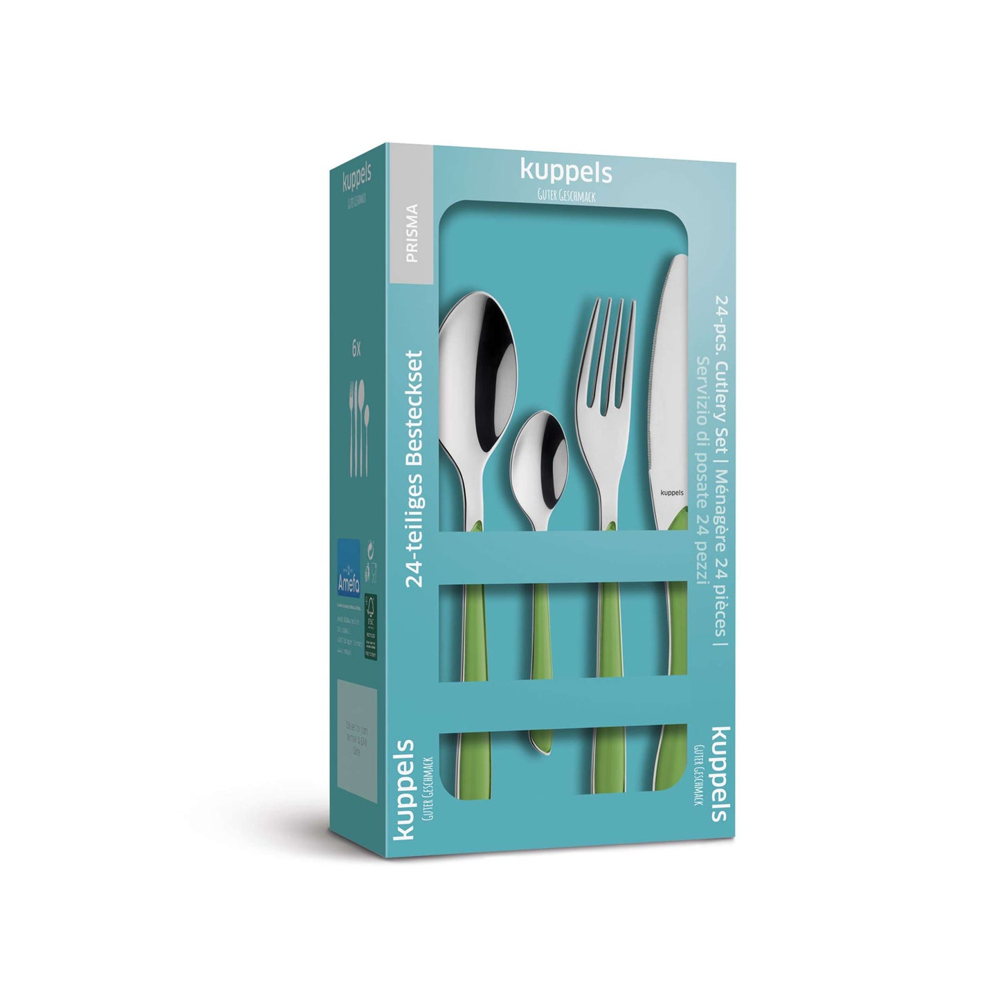 PRISMA cutlery set 24-piece springgreen