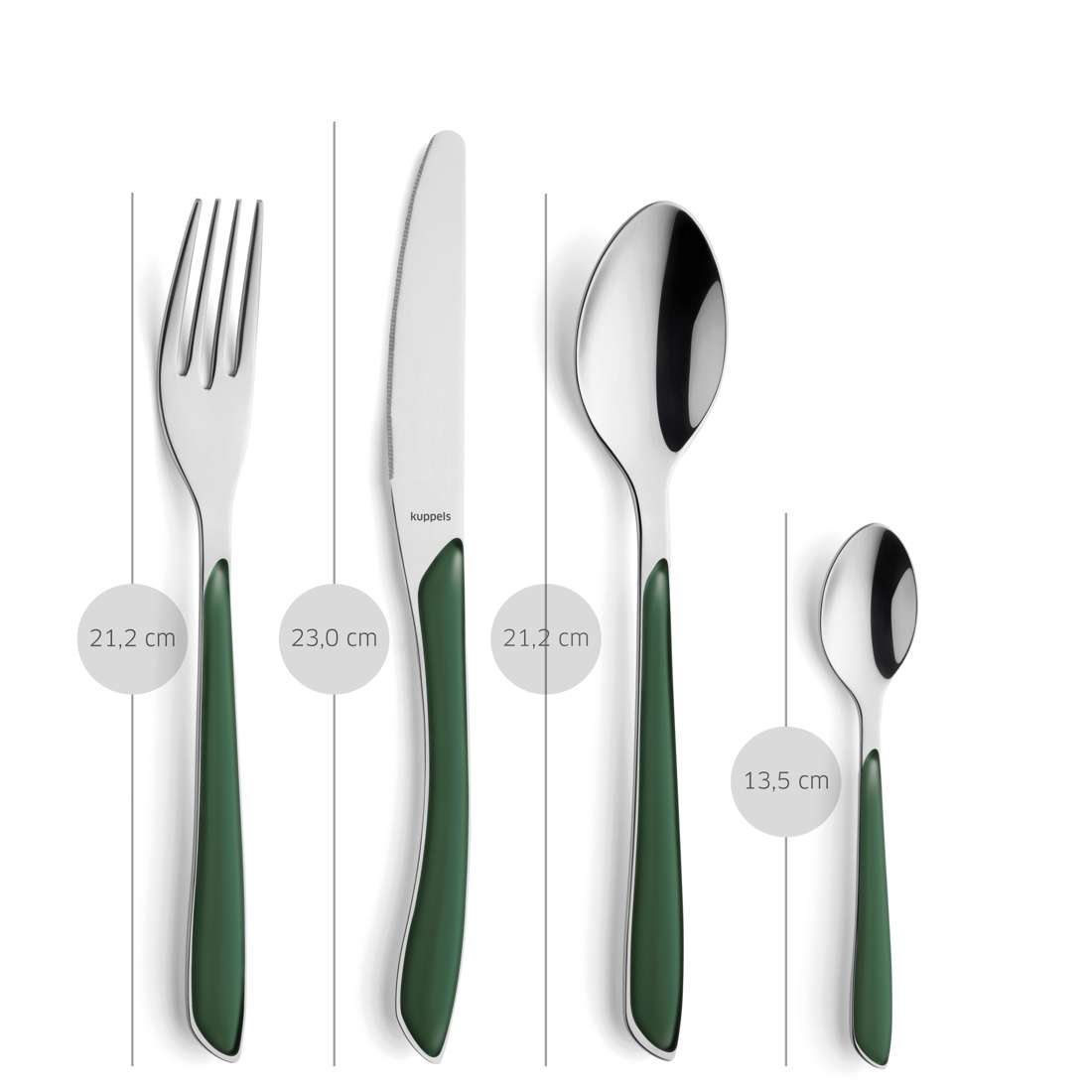 PRISMA cutlery set 24-piece fir green