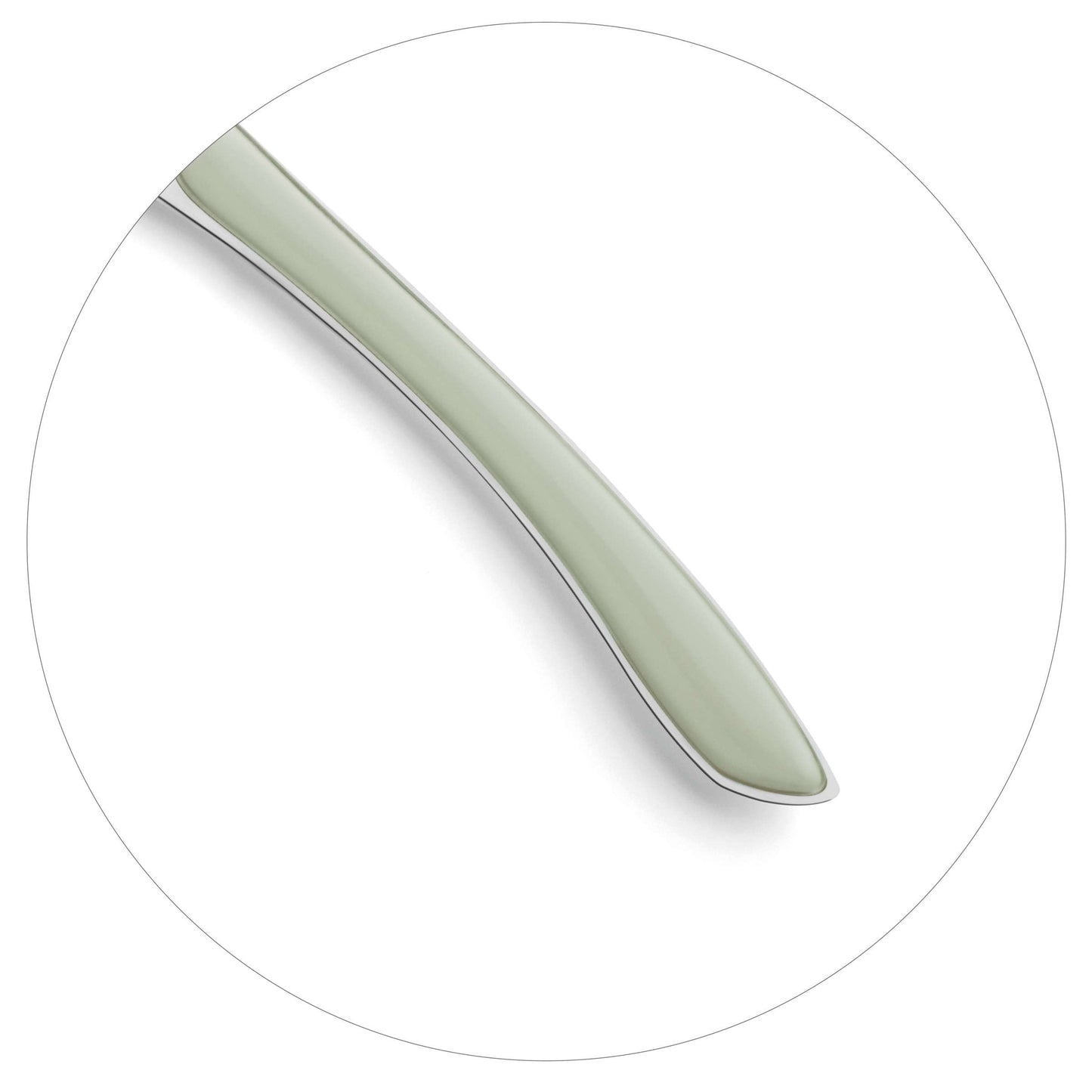 PRISMA dinner knife full handle sage green