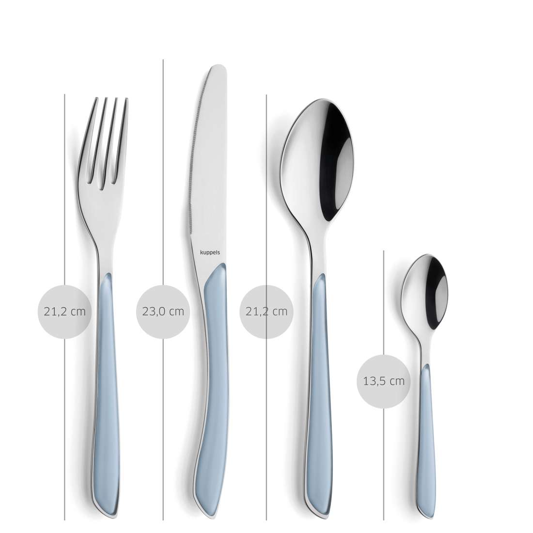PRISMA cutlery set 24-piece sky blue