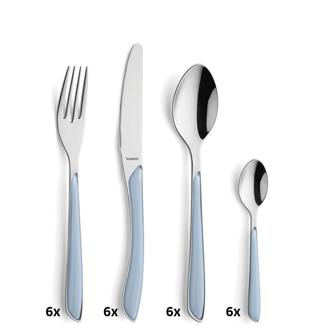 PRISMA Besteckset 24-teilig himmelblau - kuppels-home.de