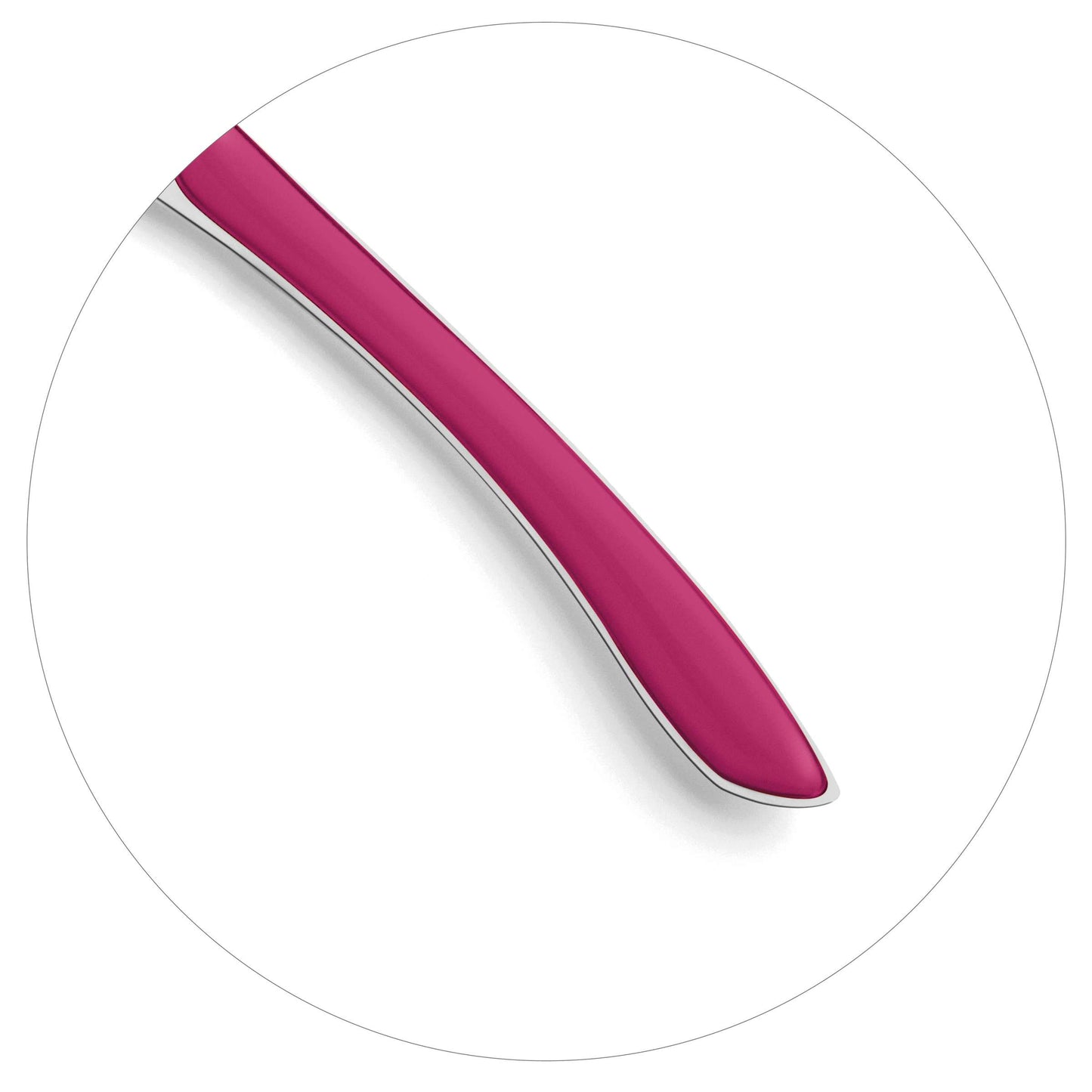 PRISMA dinner knife full handle raspberry red