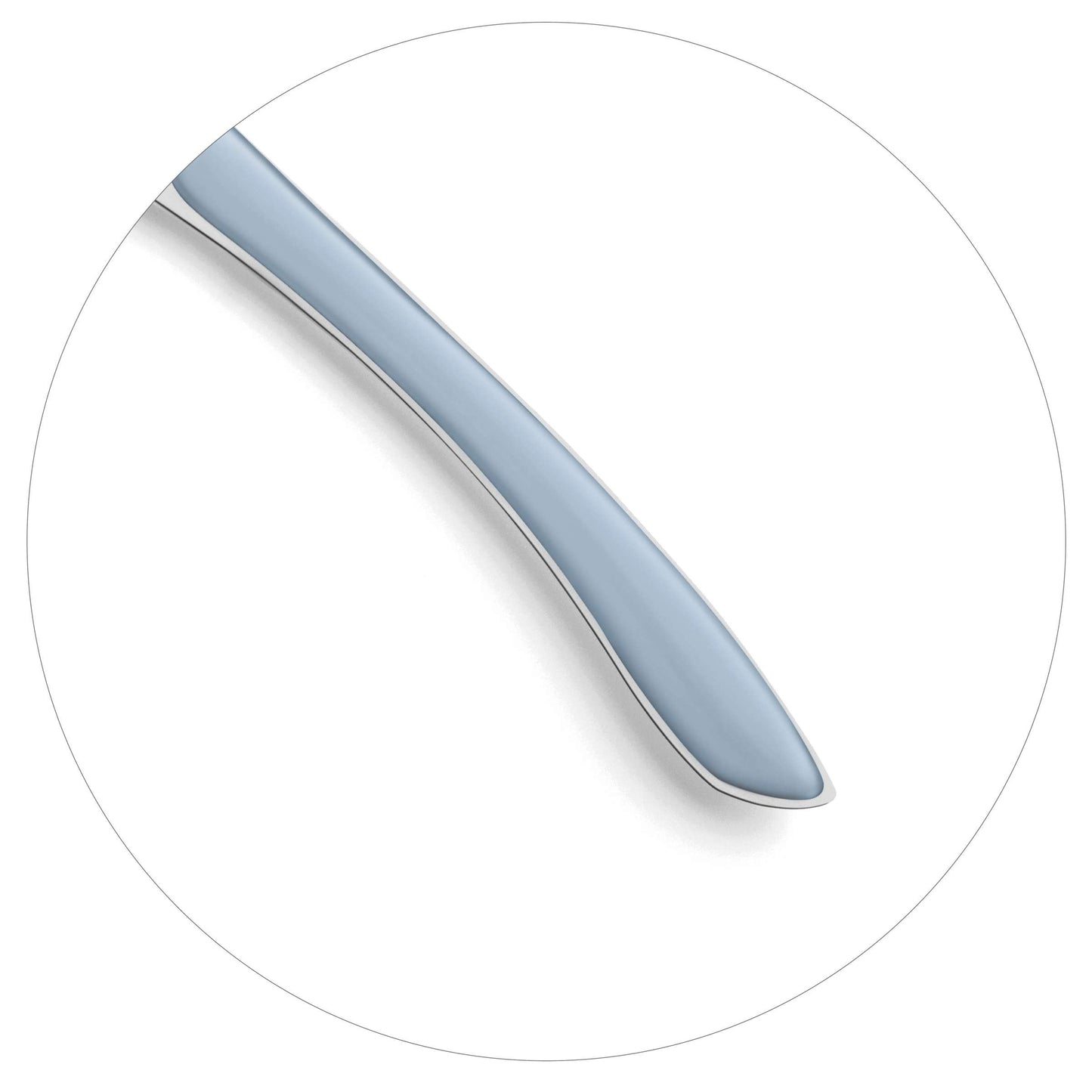 PRISMA dinner knife full handle sky blue