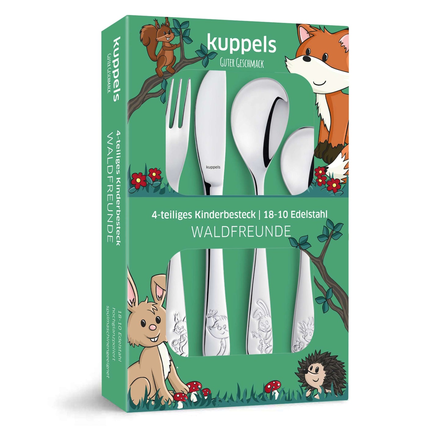 WALDFREUNDE Kinderbesteck Set 4-teilig - kuppels-home.de