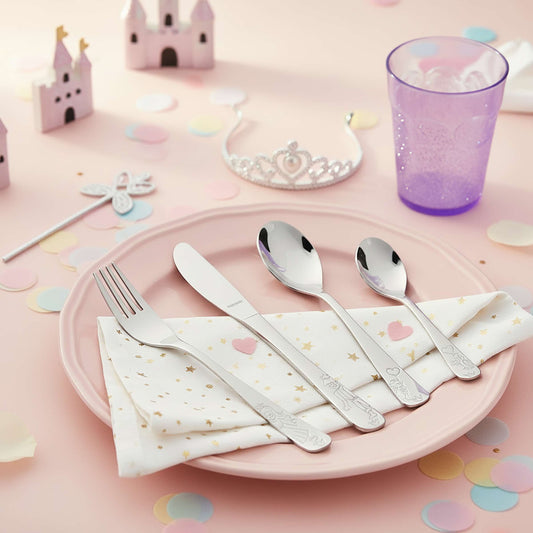 PRINZESSIN Kinderbesteck Set 4-teilig - kuppels-home.de