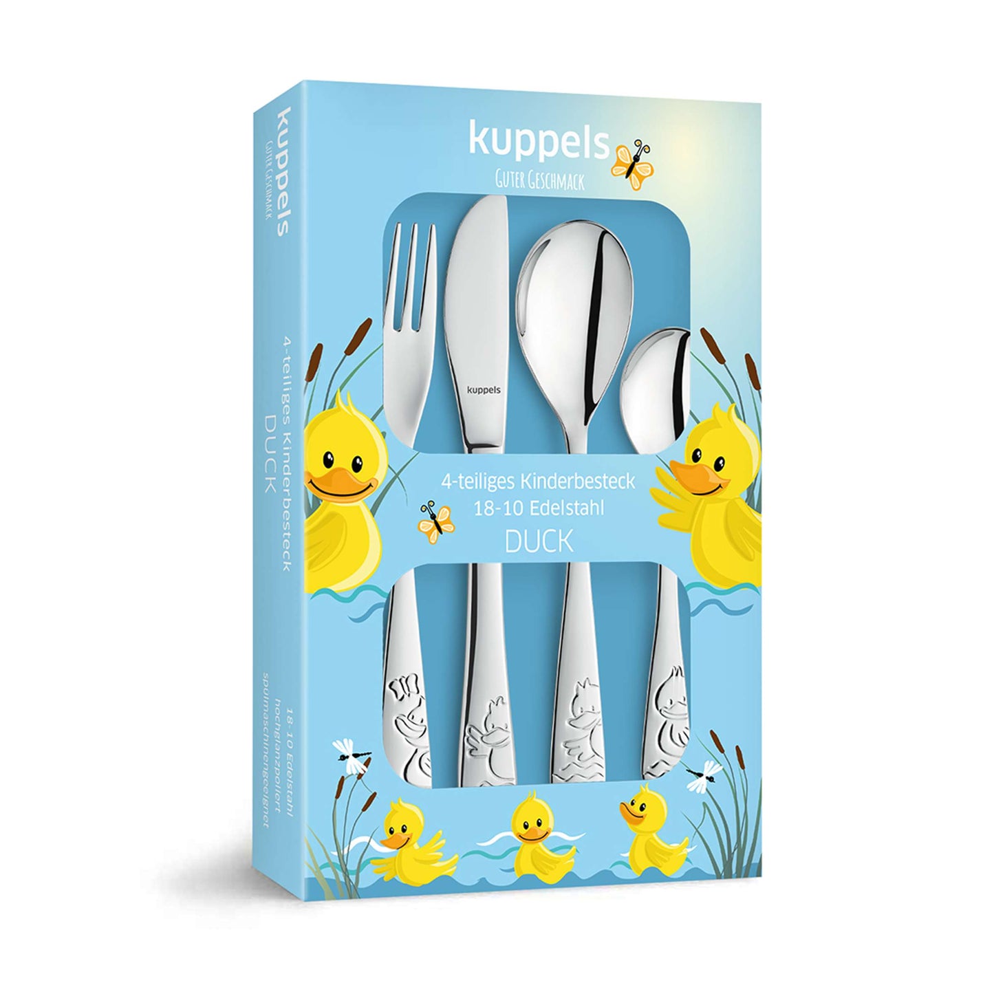 DUCK Kinderbesteck Set 4-teilig