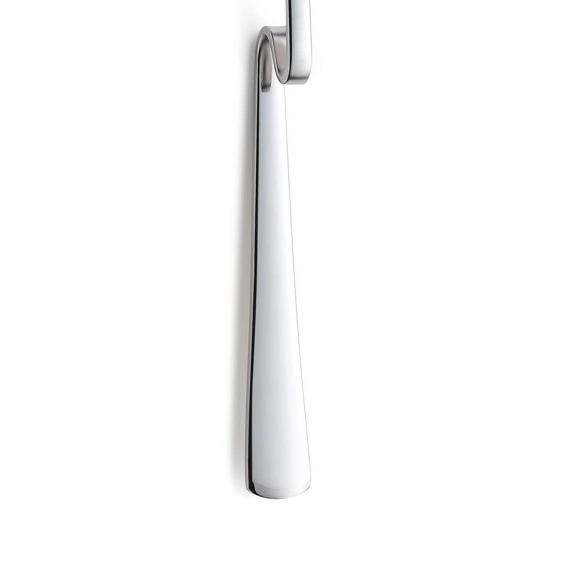 Der Kuppels SELECTION Marmeladenlöffel verfügt über ein elegantes, poliertes Edelstahl-Silber-Finish und ein modernes, konisches Design auf weißem Hintergrund.
