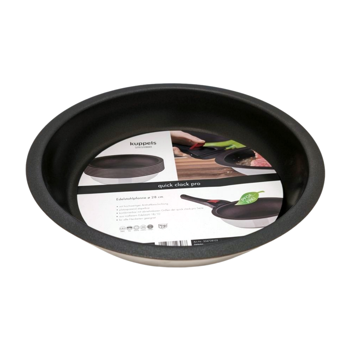 QUICK CLACK PRO coated pan 28 cm