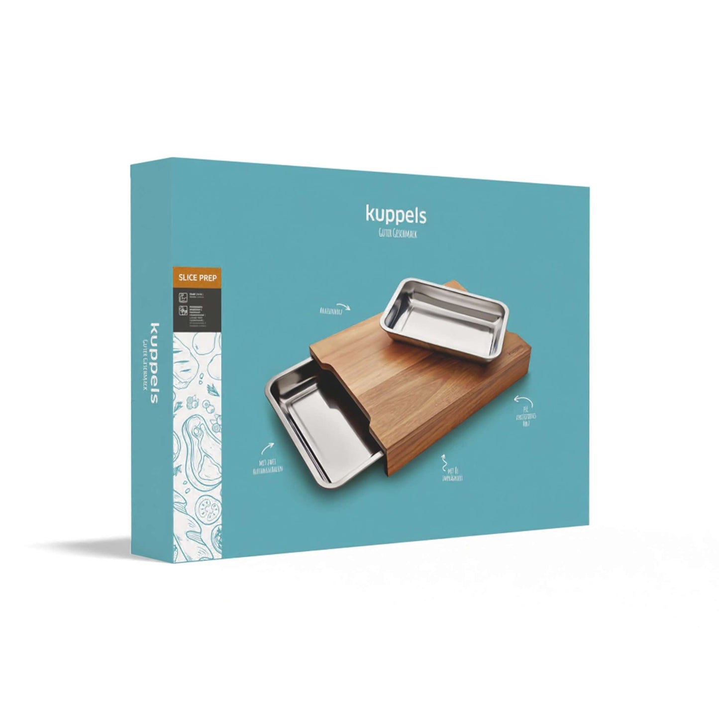 SLICE Schneidebrett Prep mit Auffangschale - kuppels-home.de