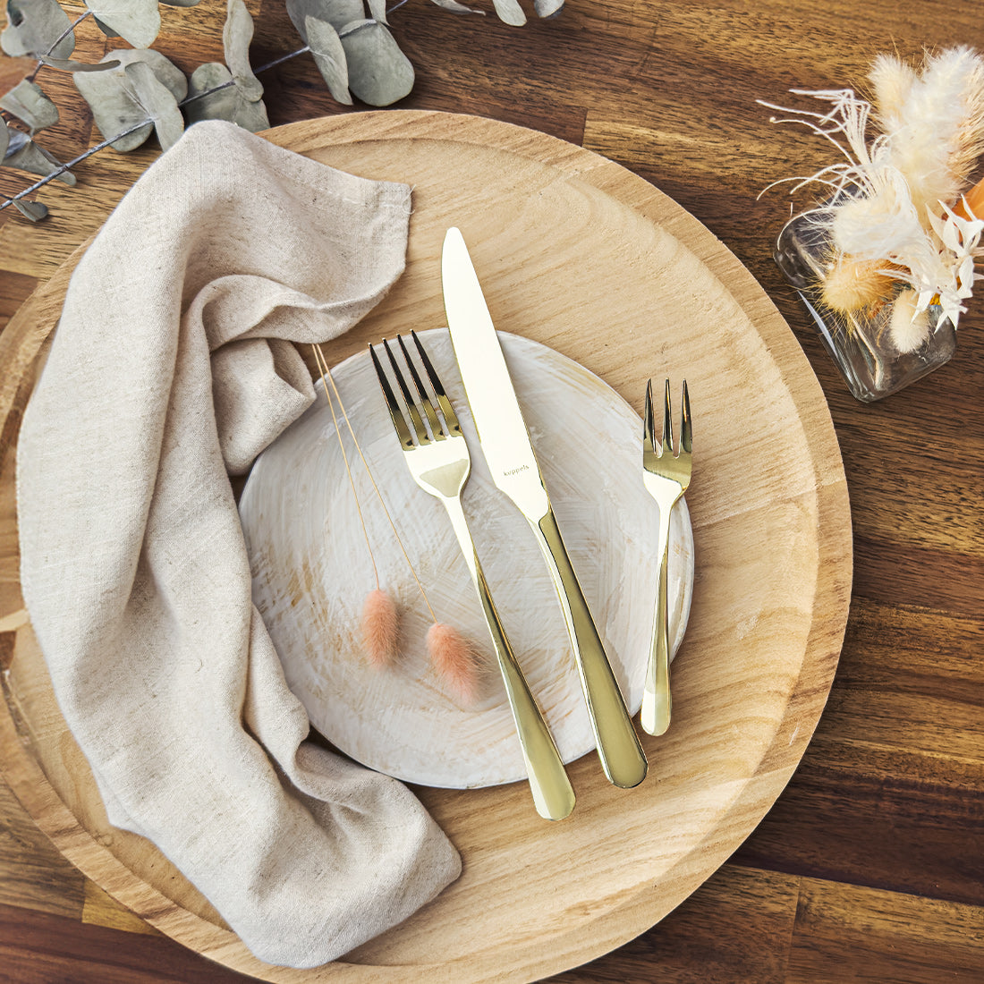 DELIA Besteckset 30-teilig PVD champagner - kuppels-home.de