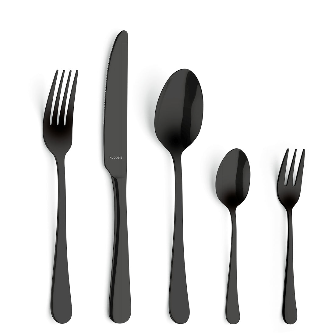 DELIA Besteckset 30-teilig PVD schwarz - kuppels-home.de