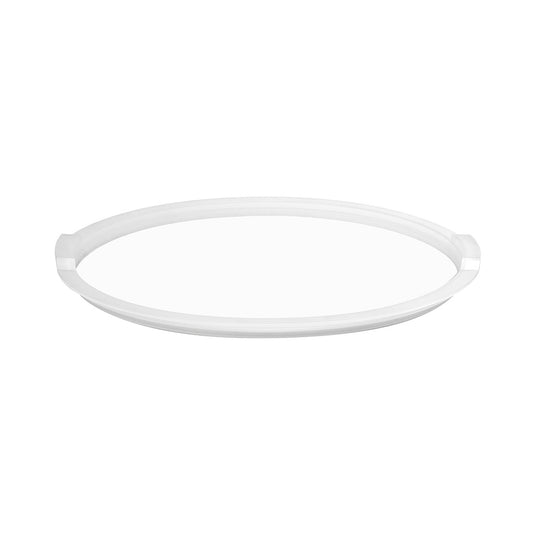 Auf einem schlichten weißen Hintergrund ist ein transparenter, 20 cm großer QUICK CLACK PRO Frischhaltedeckel von KUPPELS abgebildet.