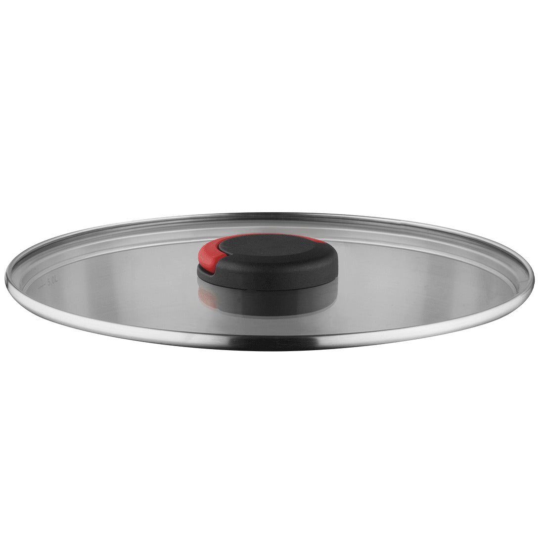 QUICK CLACK PRO Glasdeckel 28 cm silber - kuppels-home.de
