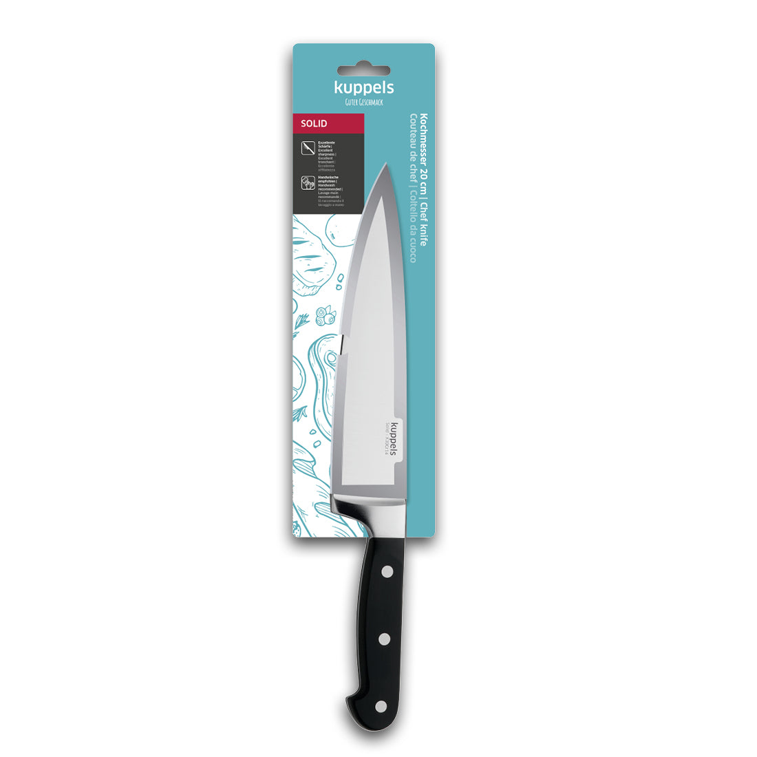 SOLID Kochmesser 8" - kuppels-home.de