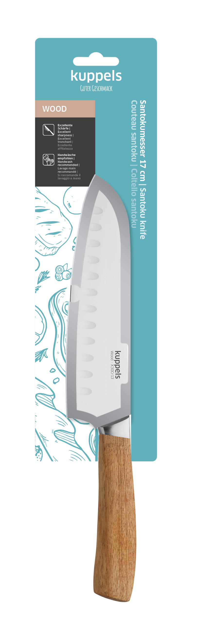WOOD Santokumesser 7" - kuppels-home.de