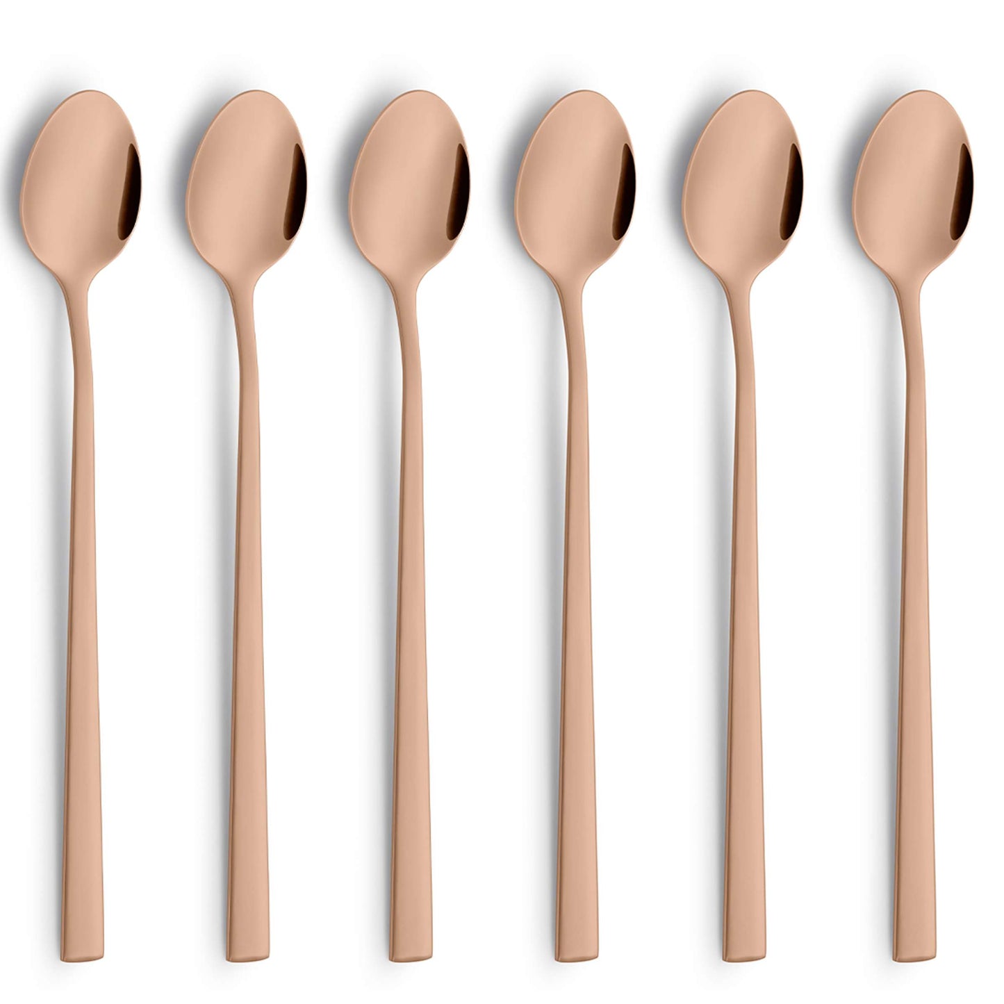 VISTA Long drink/Latte Macchiato spoon set 6-piece PVD copper