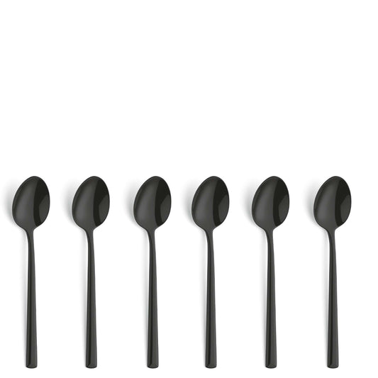 VISTA coffee spoon set 6-piece PVD black