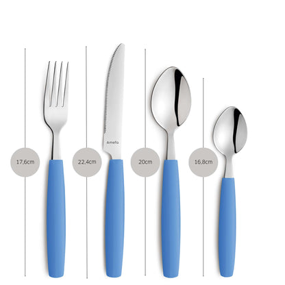VALOA Besteckset 16-teilig hellblau - kuppels-home.de
