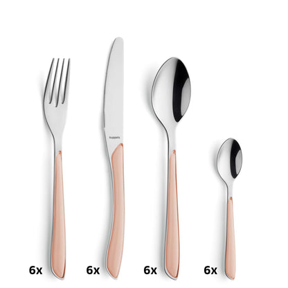 PRISMA Besteckset 24-teilig apricot - kuppels-home.de