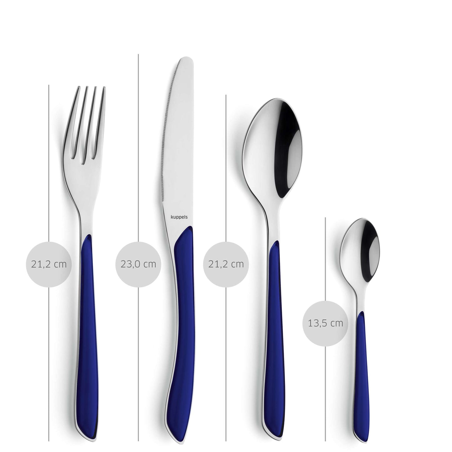 PRISMA cutlery set 24-piece indigo blue