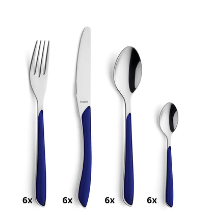 PRISMA Besteckset 24-teilig indigoblau - kuppels-home.de