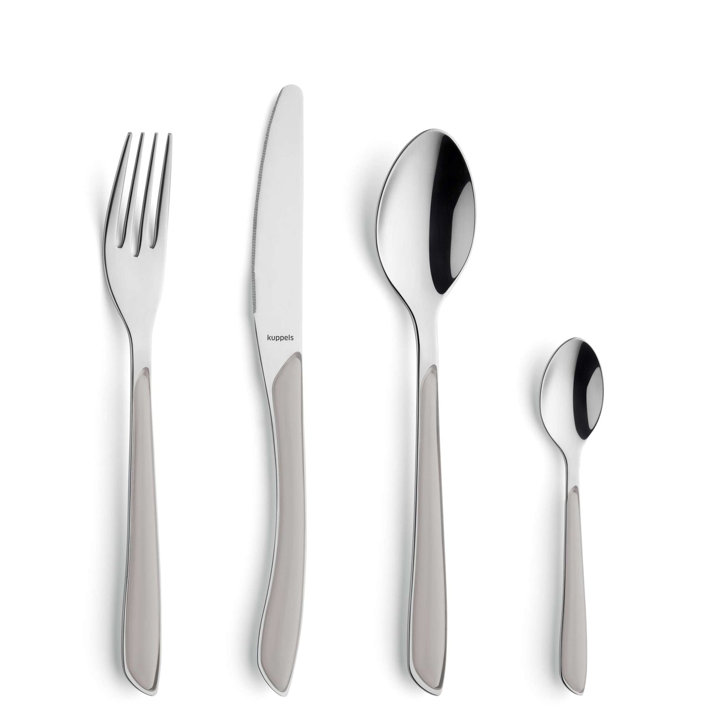 PRISMA cutlery set 24-piece light grey