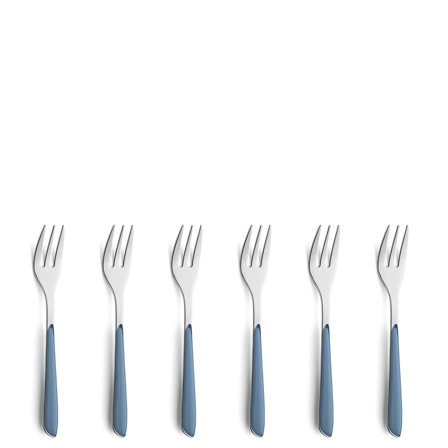 PRISMA cake fork set 6-piece denim blue