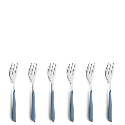 PRISMA Kuchengabel Set 6-teilig denim blau - kuppels-home.de