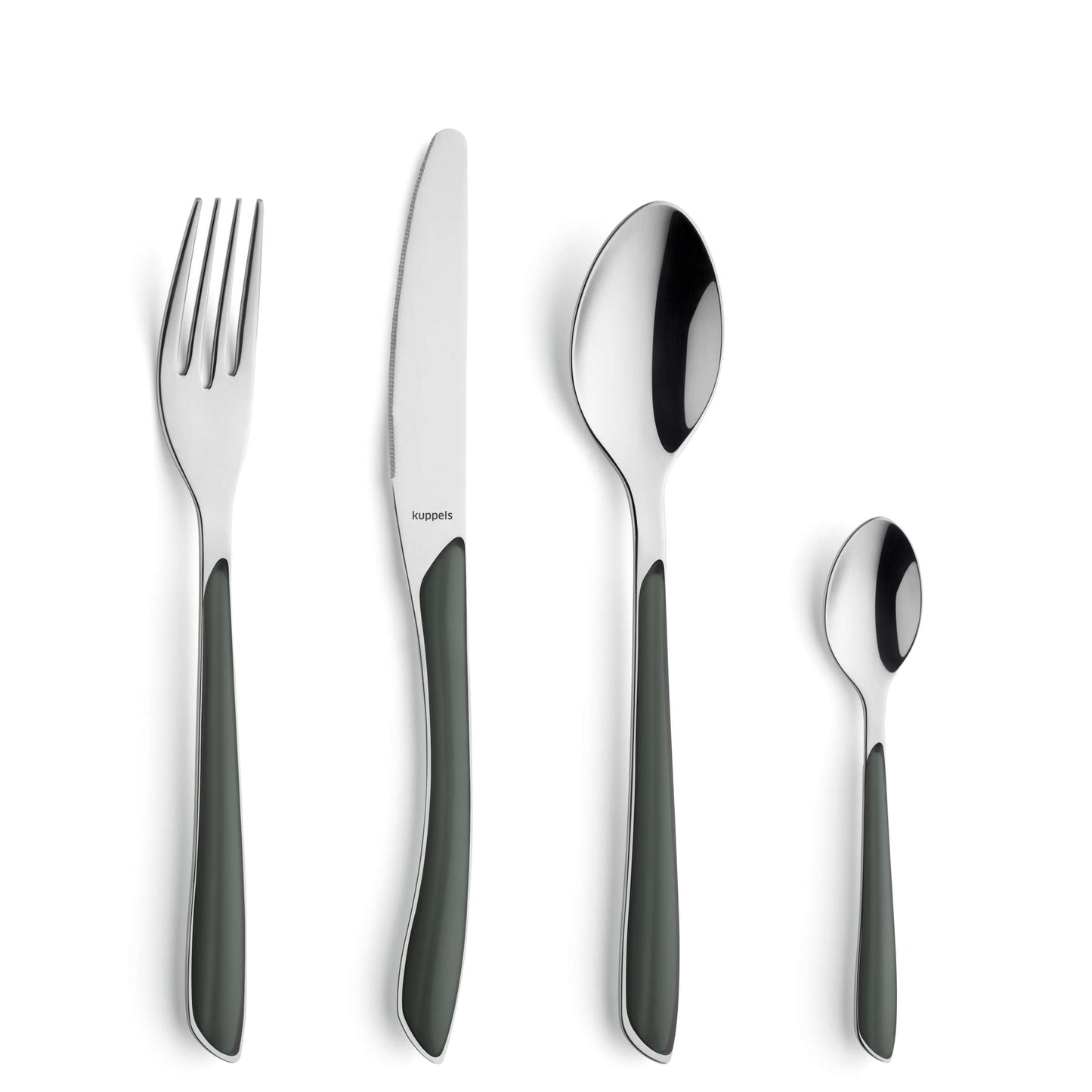 PRISMA cutlery set 24-piece dark grey