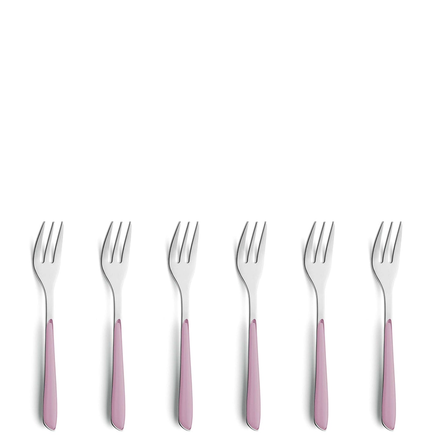 PRISMA cake fork set 6-piece old pink