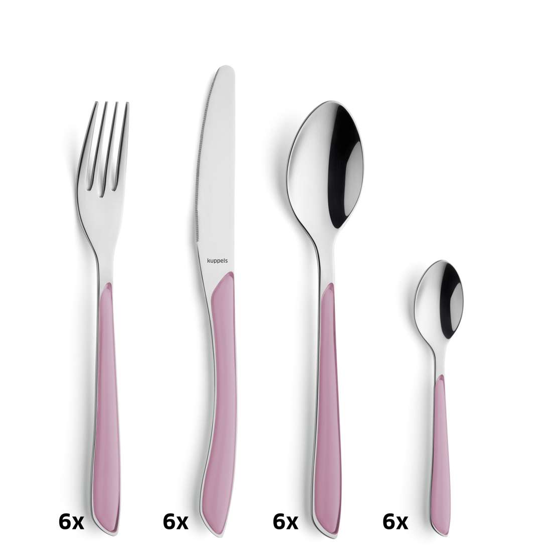 PRISMA cutlery set 24-piece old pink