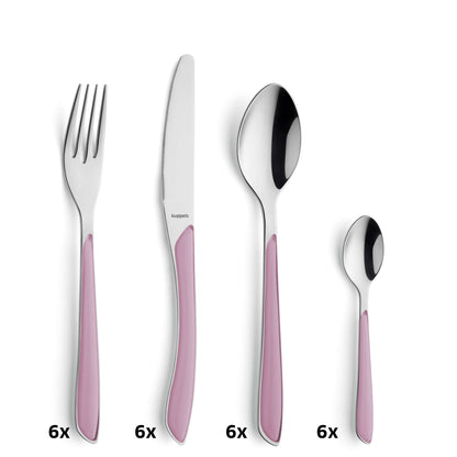 PRISMA Besteckset 24-teilig altrosa - kuppels-home.de