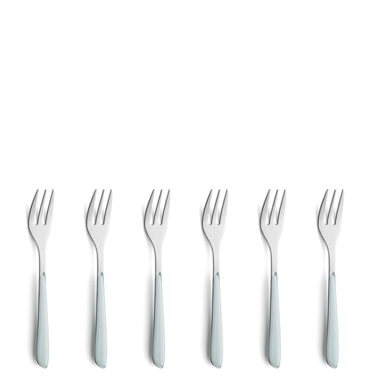PRISMA cake fork set 6-piece mint