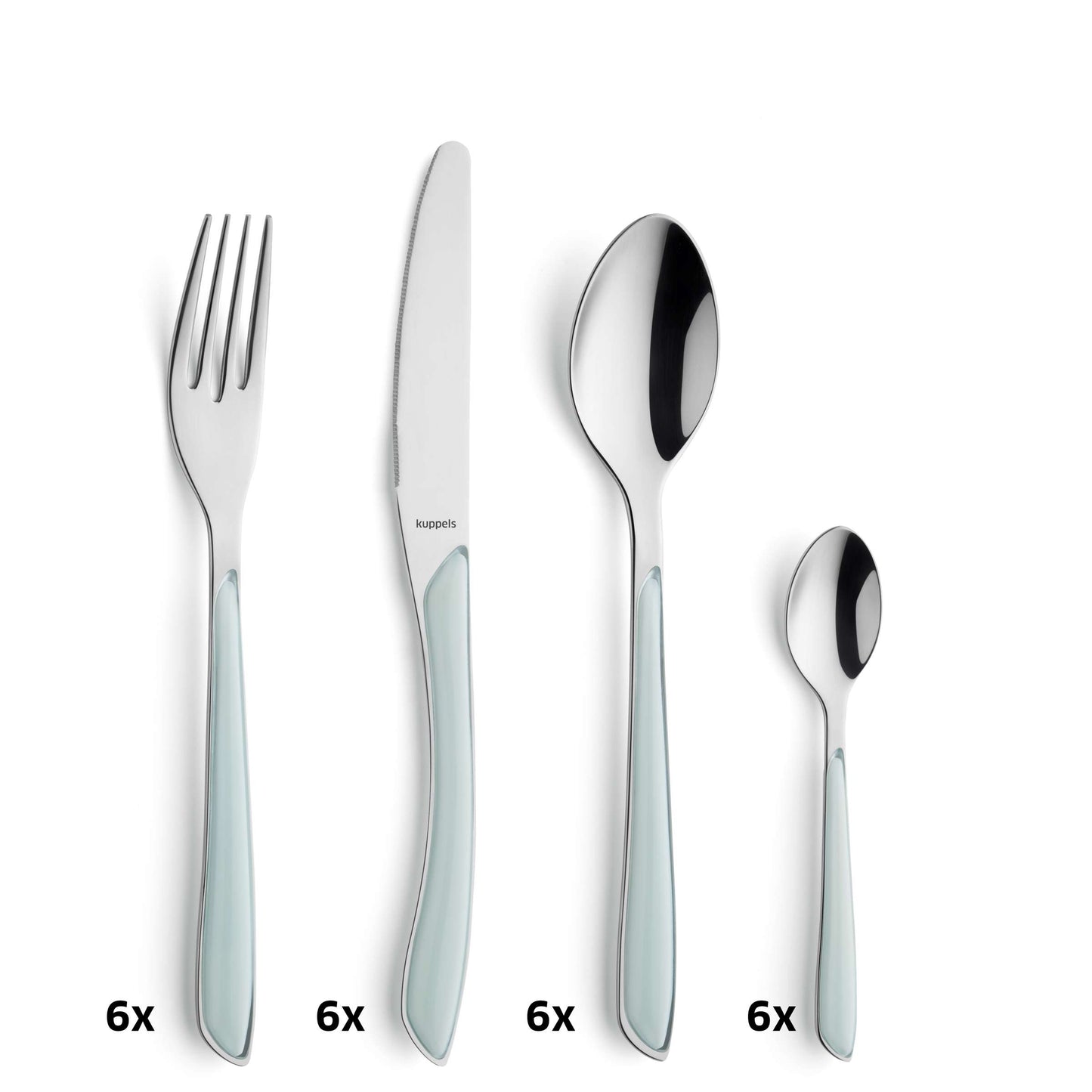 PRISMA cutlery set 24-piece mint