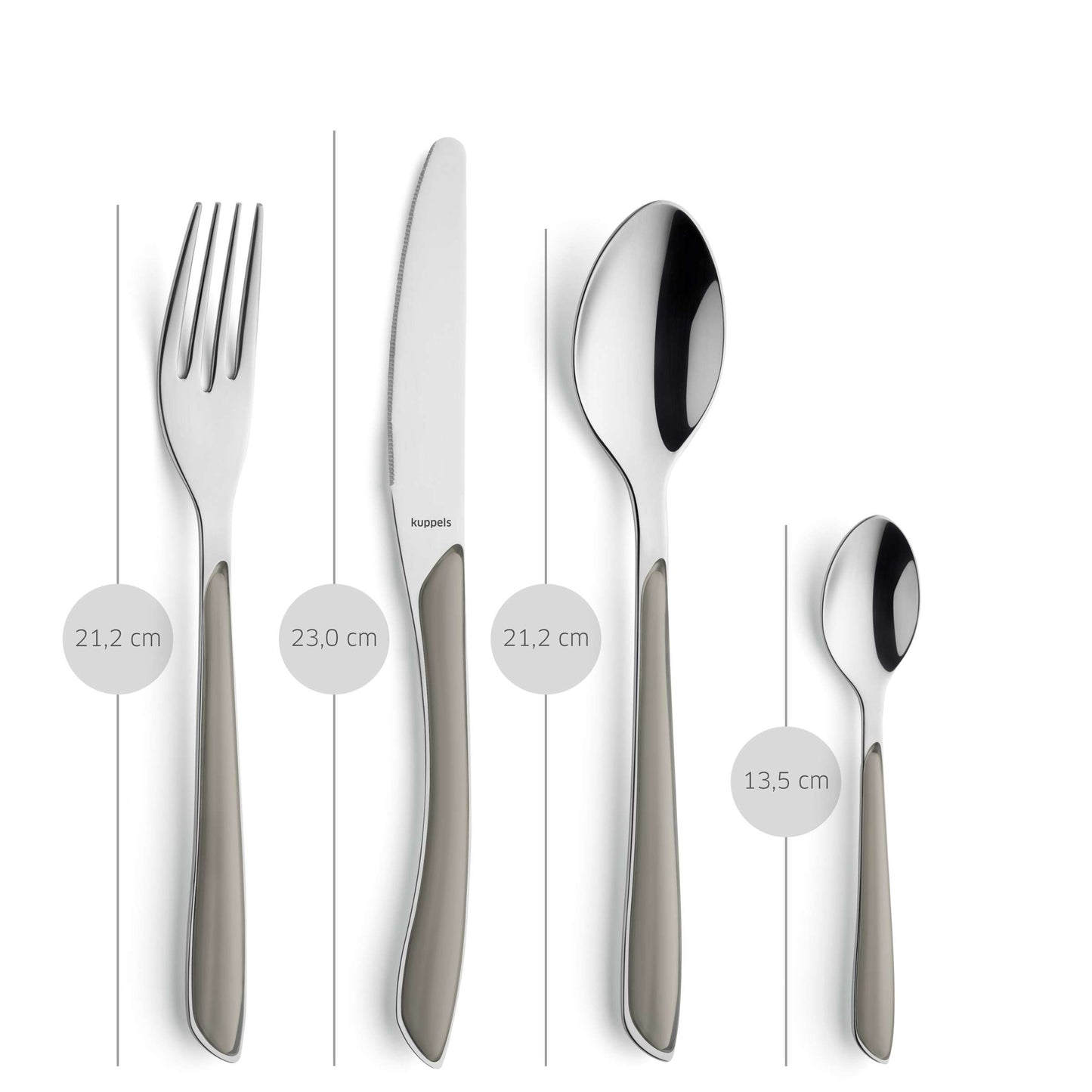 PRISMA cutlery set 24-piece taupe