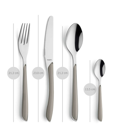 PRISMA Besteckset 24-teilig taupe - kuppels-home.de