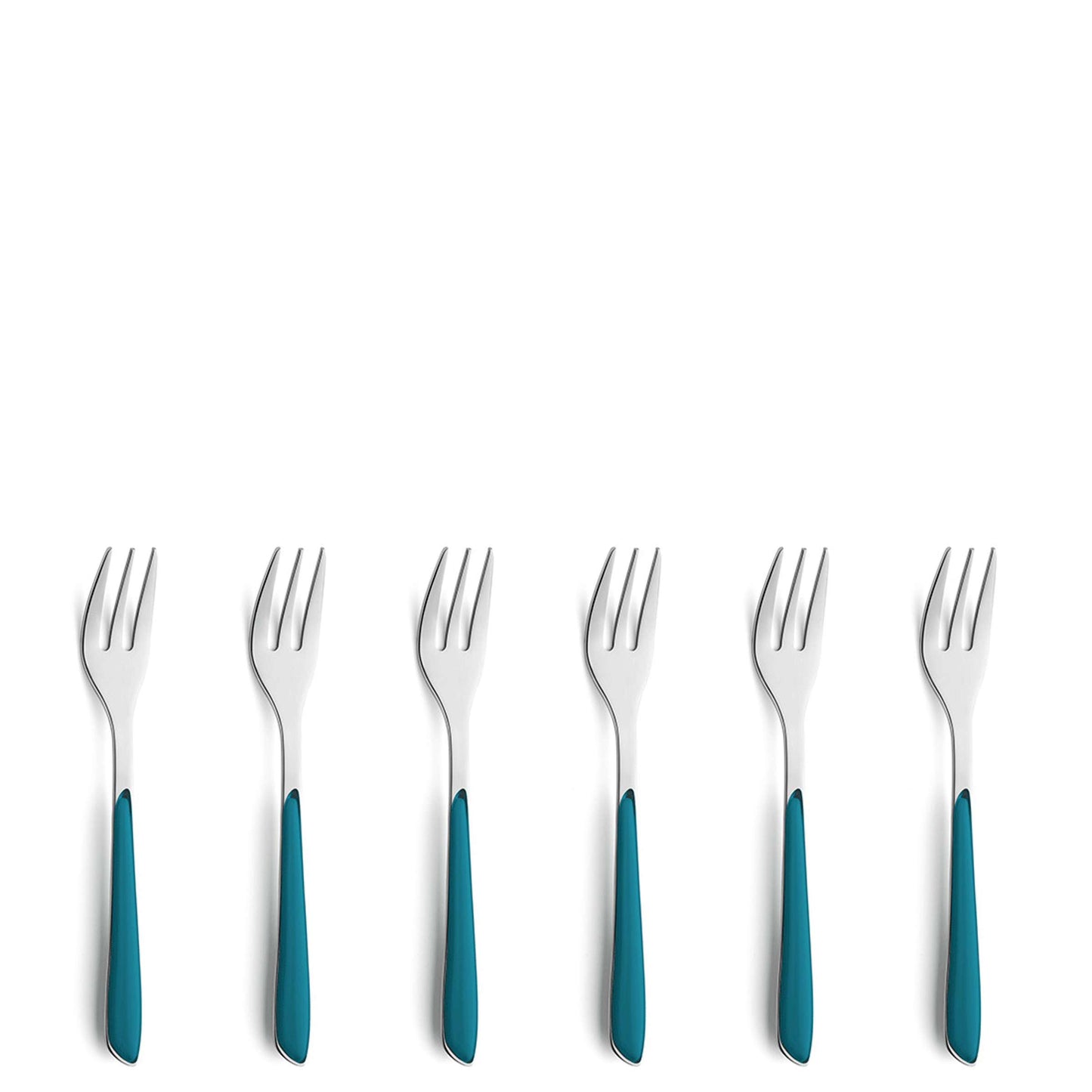 PRISMA cake fork set 6-piece petrol