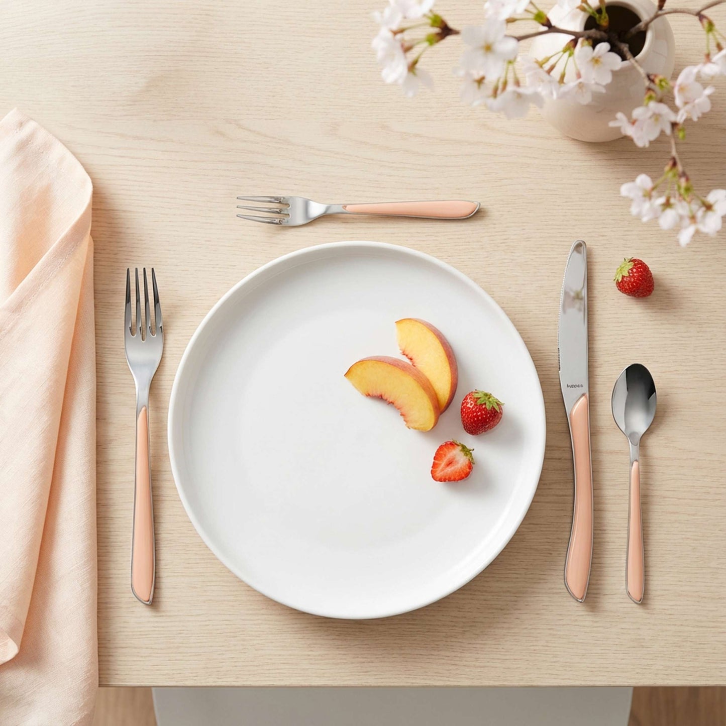 PRISMA cake fork apricot