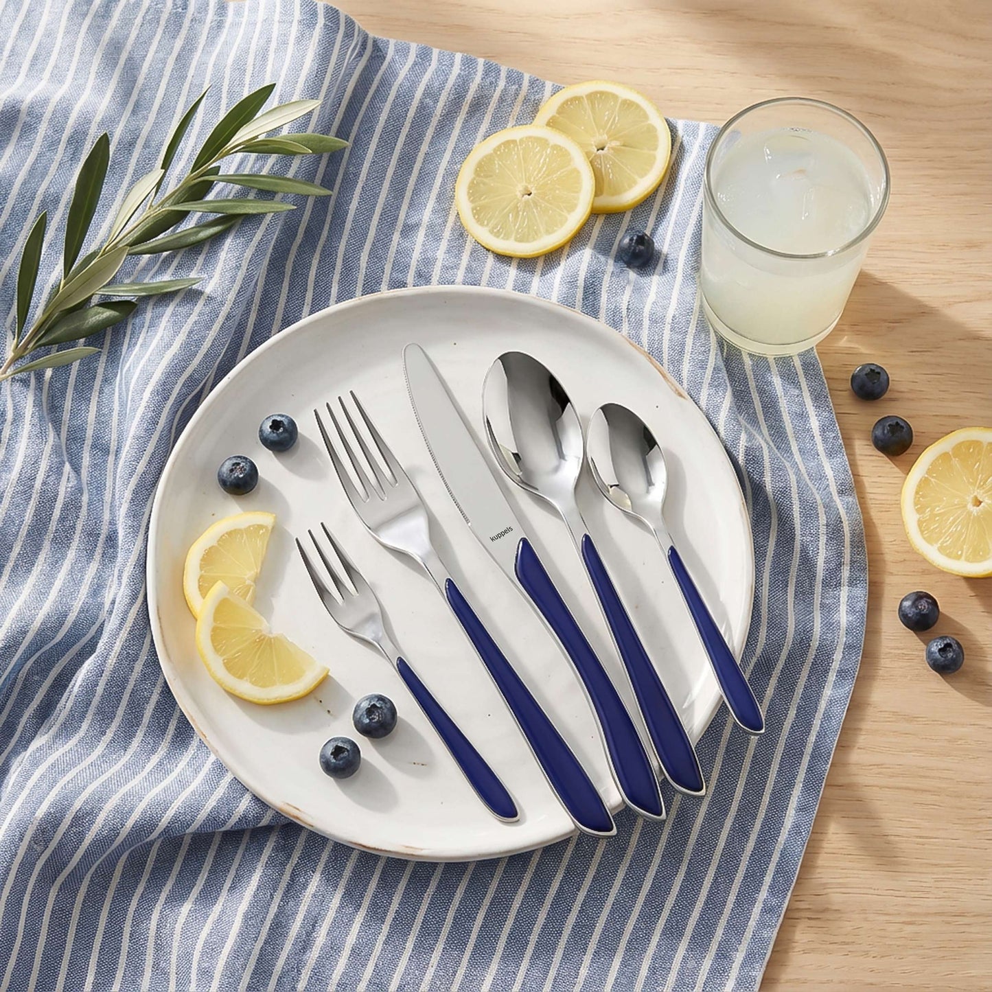 PRISMA cutlery set 24-piece indigo blue