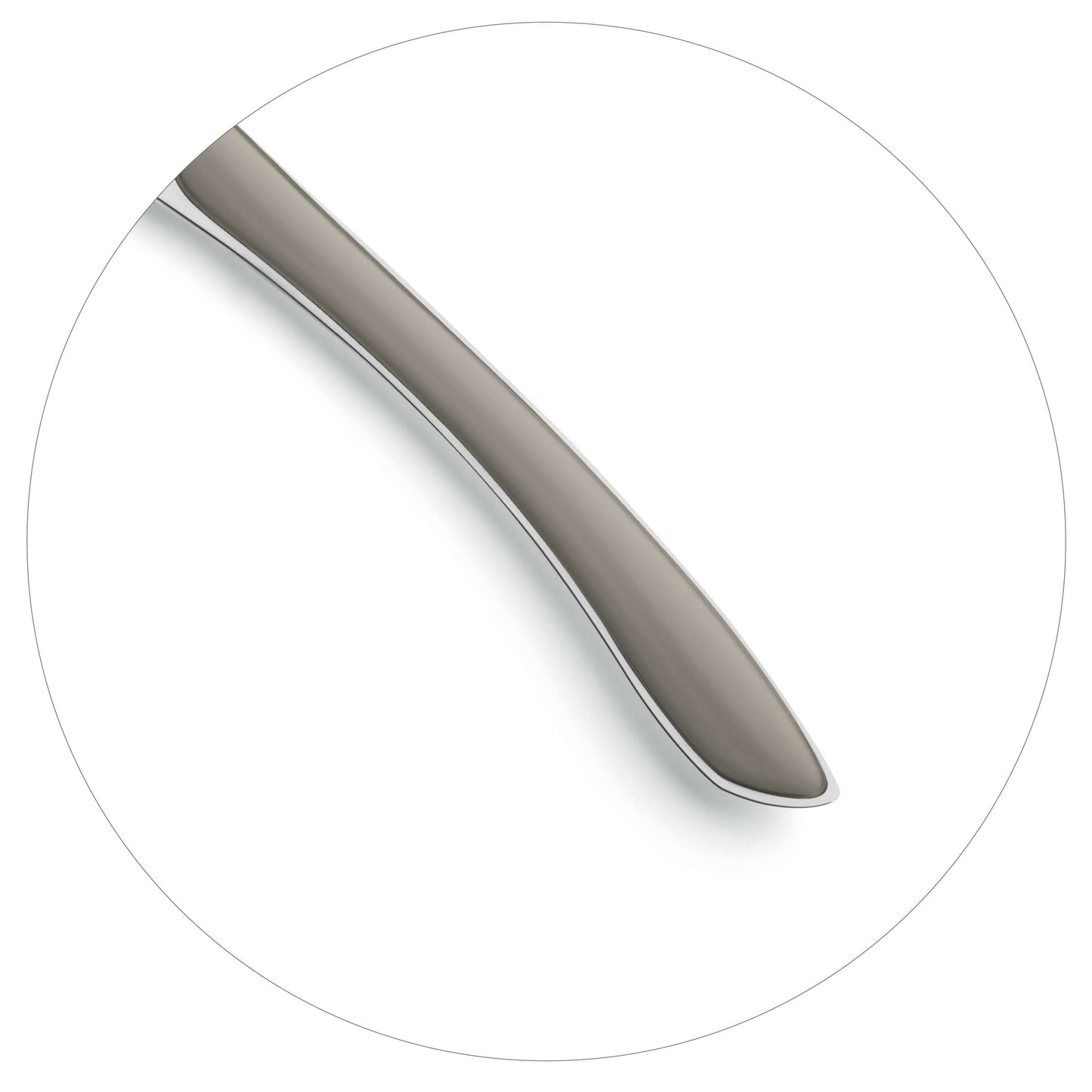 PRISMA dinner knife full handle taupe