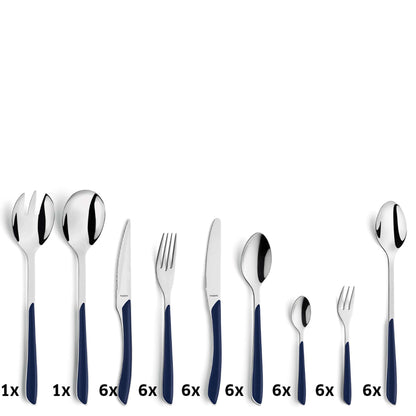 PRISMA Besteckset 44-teilig indigoblau - kuppels-home.de