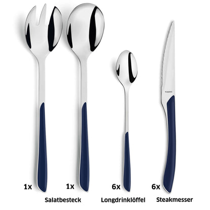 PRISMA Besteckset 44-teilig indigoblau - kuppels-home.de