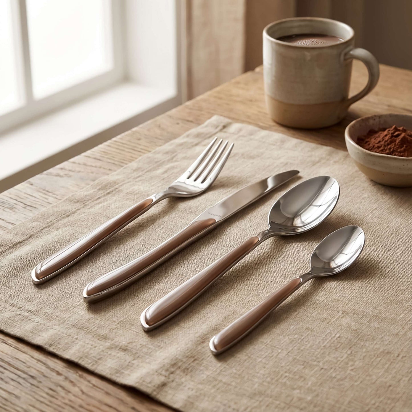 PRISMA Besteckset 24-teilig kakao