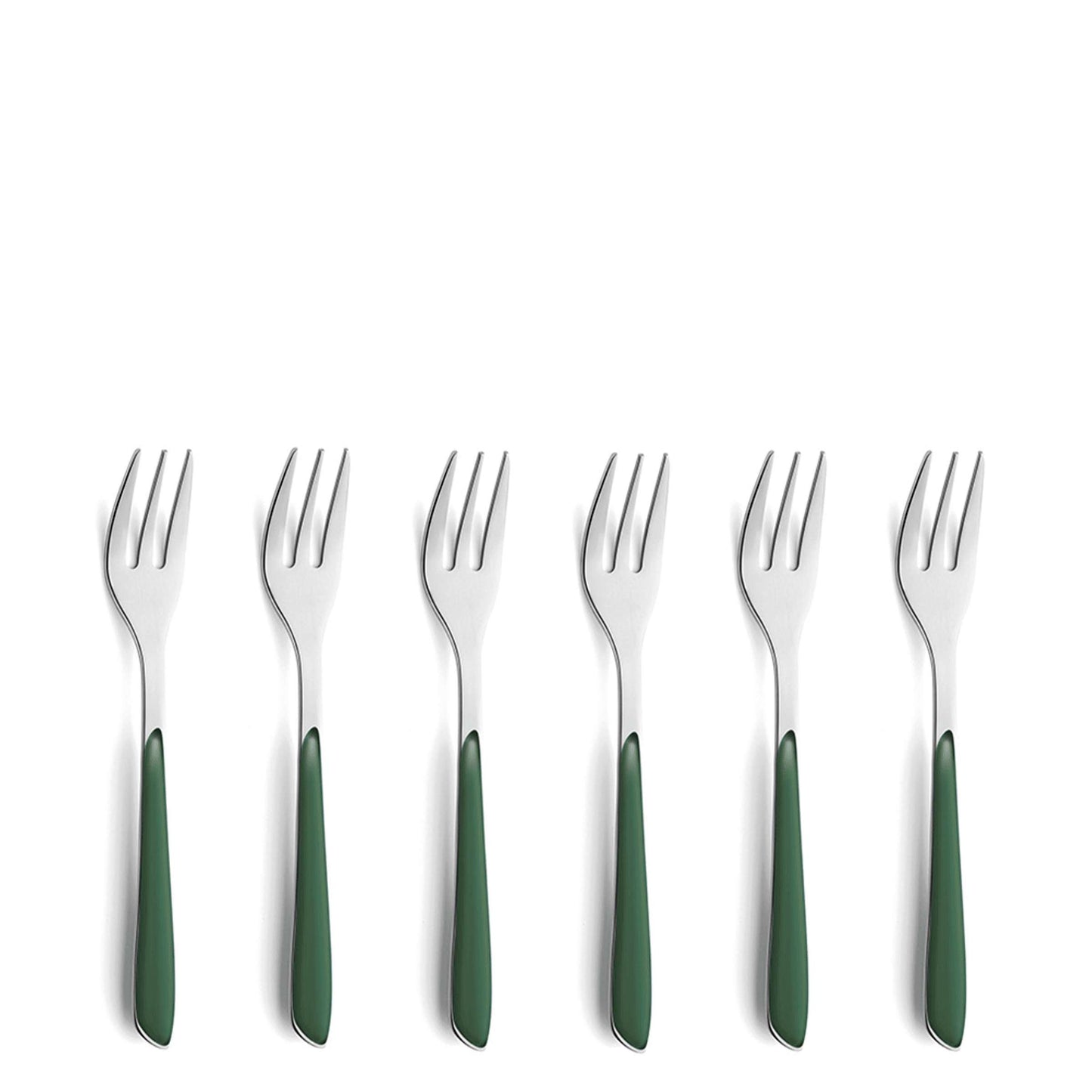 PRISMA cake fork set 6-piece fir green