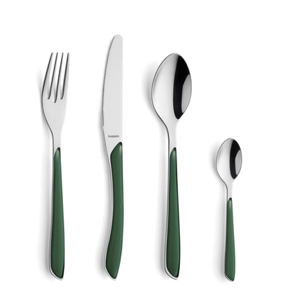 PRISMA Besteckset 24-teilig tannengrün - kuppels-home.de