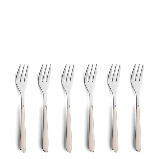 PRISMA cake fork set 6-piece cotton