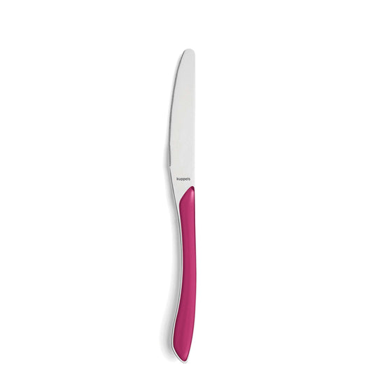 PRISMA dinner knife full handle raspberry red